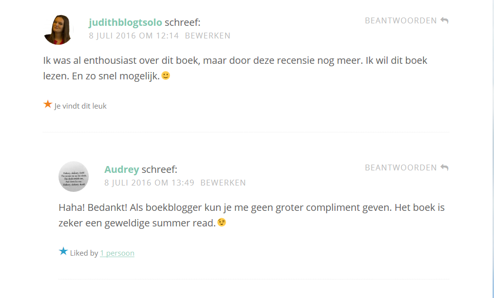 Lieve Comments